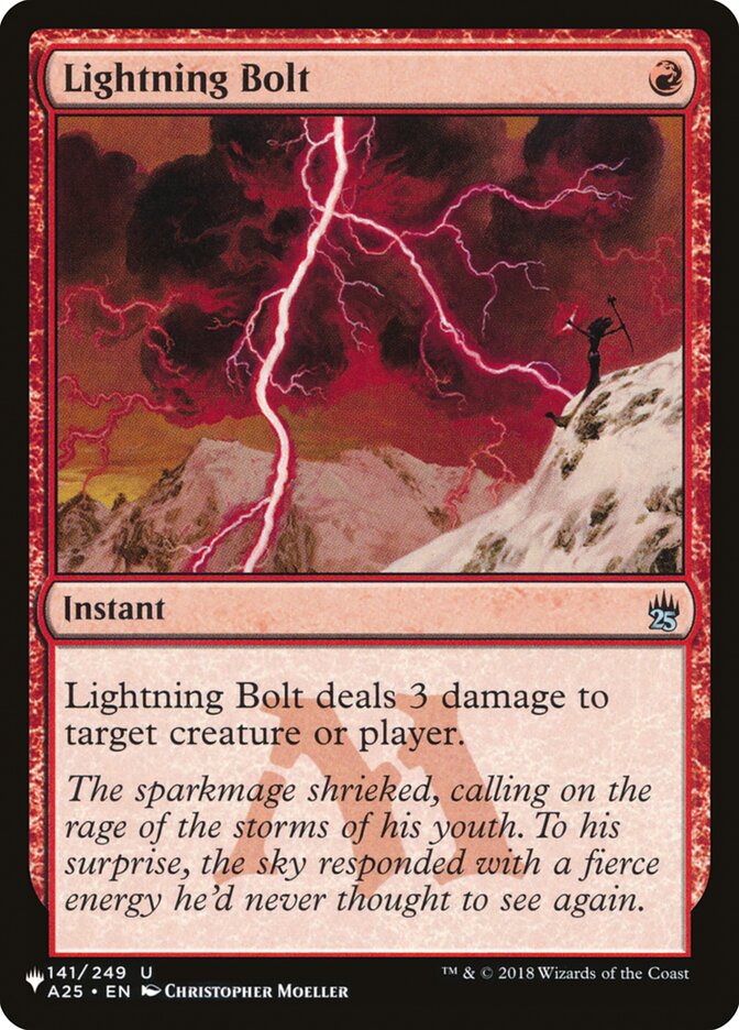 Lightning Bolt (141/249) [The List] | Boutique FDB TCG