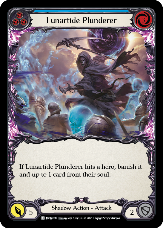 Lunartide Plunderer (Blue) [MON208] (Monarch)  1st Edition Normal | Boutique FDB TCG