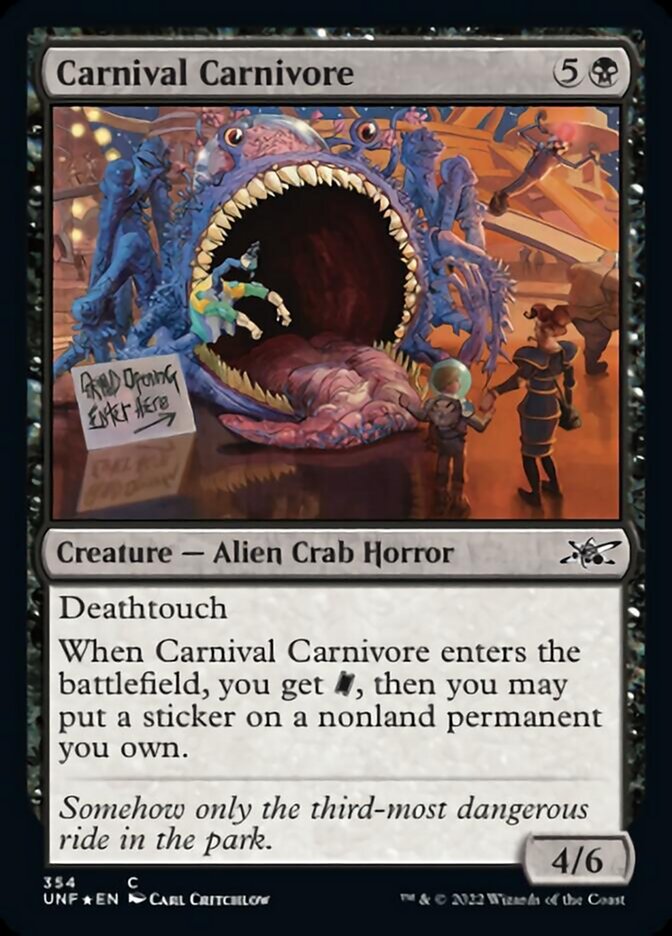 Carnival Carnivore (Galaxy Foil) [Unfinity] | Boutique FDB TCG