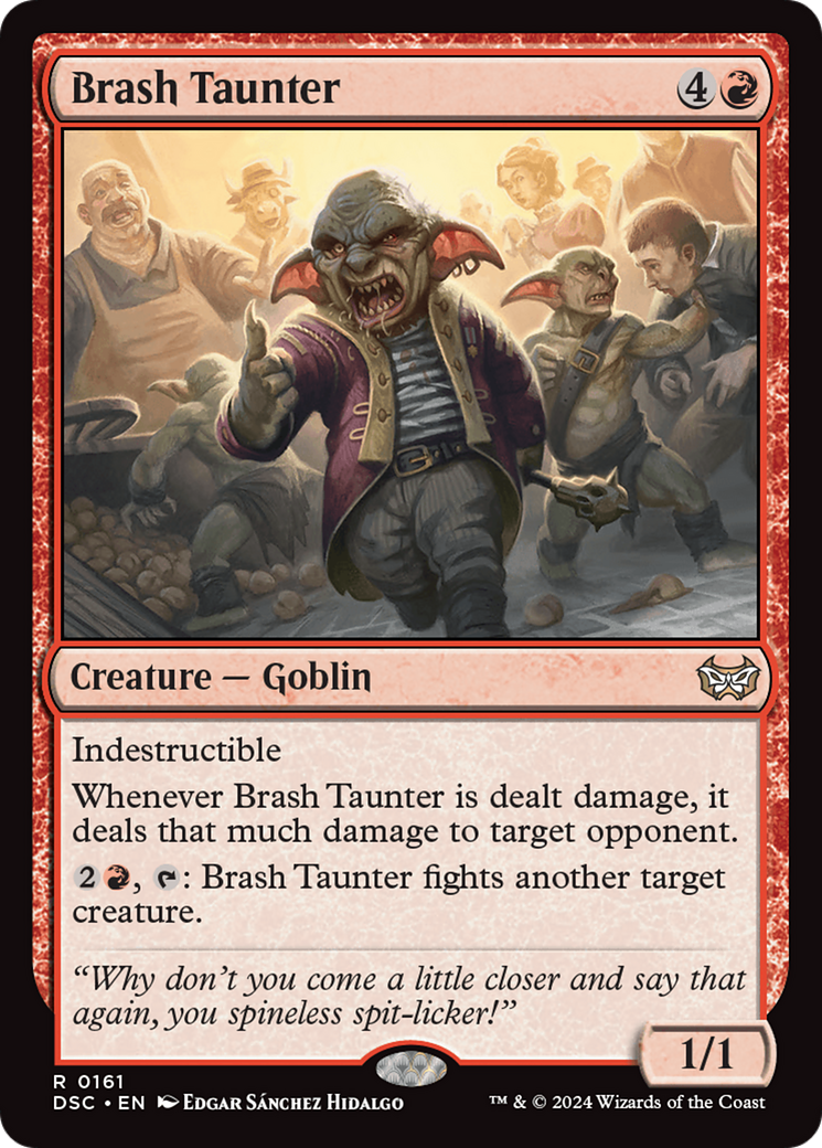 Brash Taunter [Duskmourn: House of Horror Commander] | Boutique FDB TCG