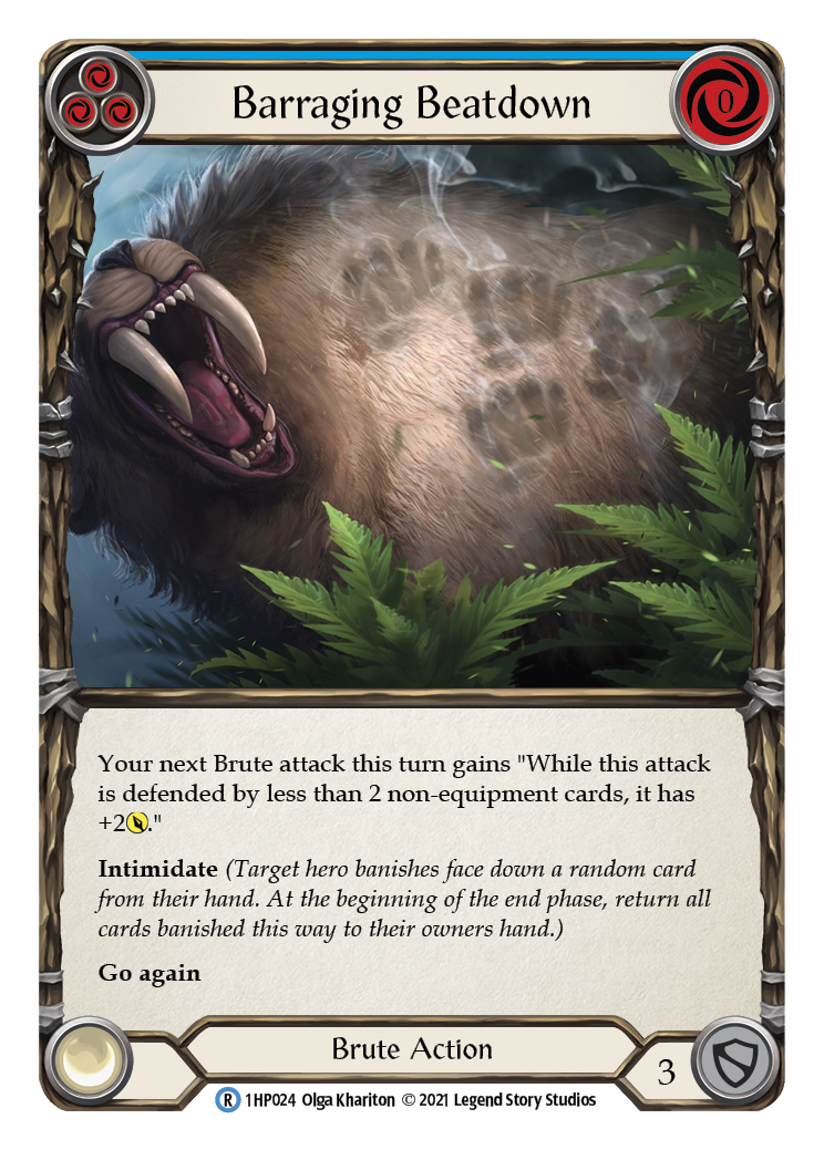 Barraging Beatdown (Blue) [1HP024] (History Pack 1) | Boutique FDB TCG