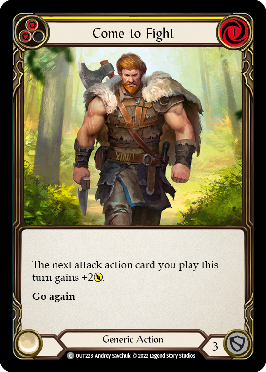 Come to Fight (Yellow) [OUT223] (Outsiders) | Boutique FDB TCG