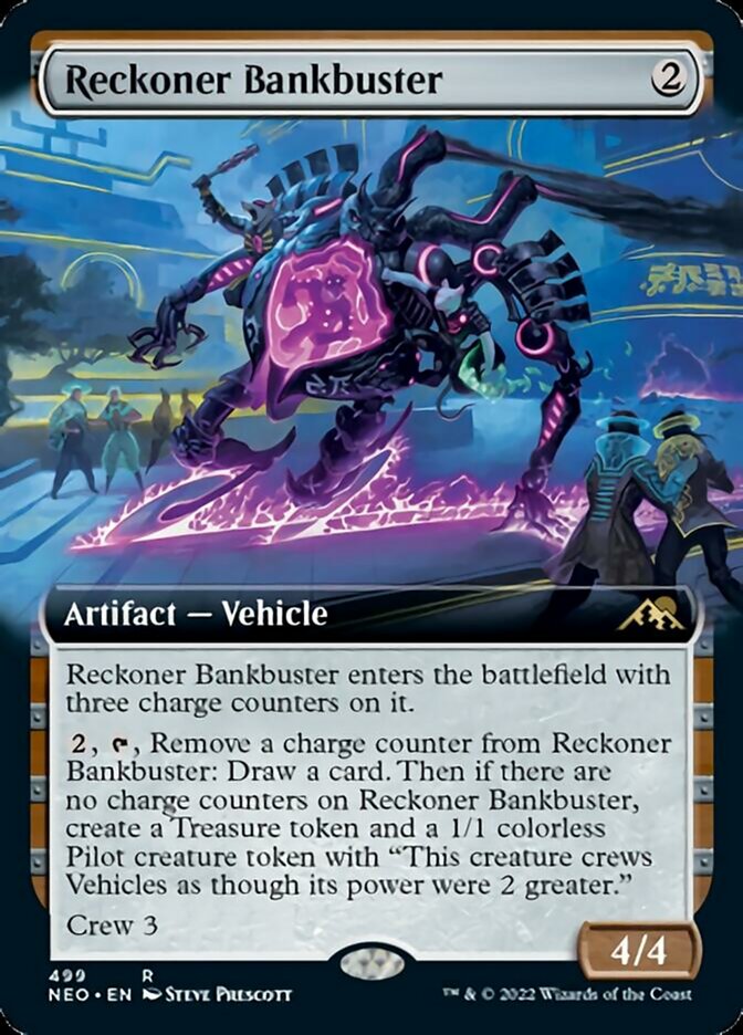 Reckoner Bankbuster (Extended Art) [Kamigawa: Neon Dynasty] | Boutique FDB TCG