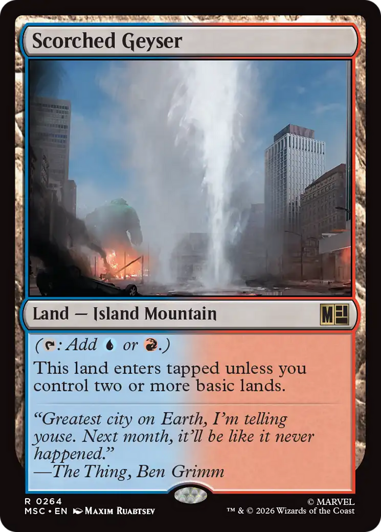 Scorched Geyser [Marvel Super Heroes Commander] | Boutique FDB TCG