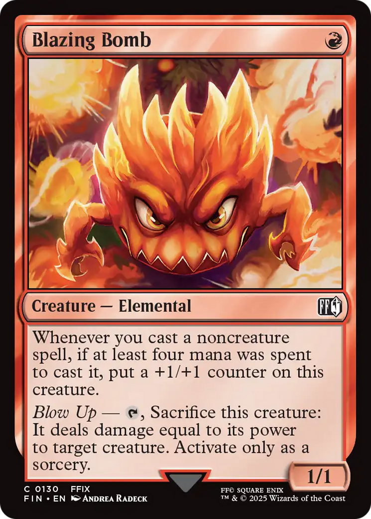 Blazing Bomb [FINAL FANTASY] | Boutique FDB TCG