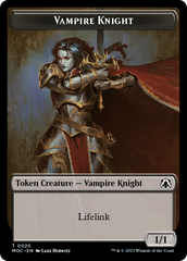 Vampire Knight // Soldier Double-Sided Token [March of the Machine Commander Tokens] | Boutique FDB TCG