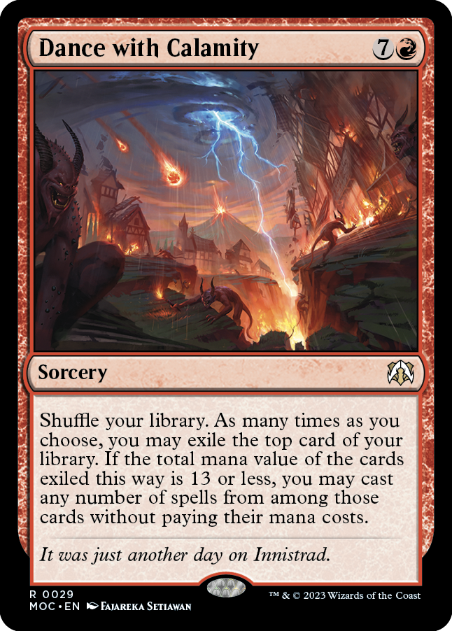 Dance with Calamity [March of the Machine Commander] | Boutique FDB TCG