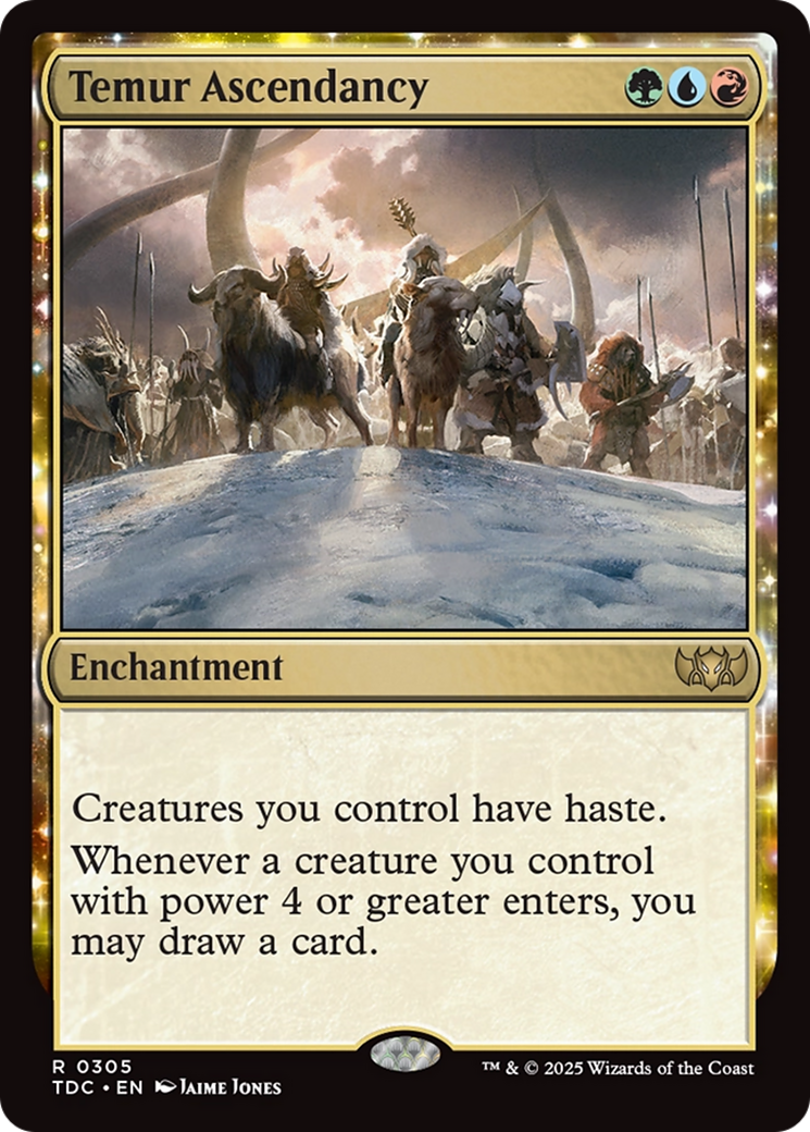 Temur Ascendancy [Tarkir: Dragonstorm Commander] | Boutique FDB TCG