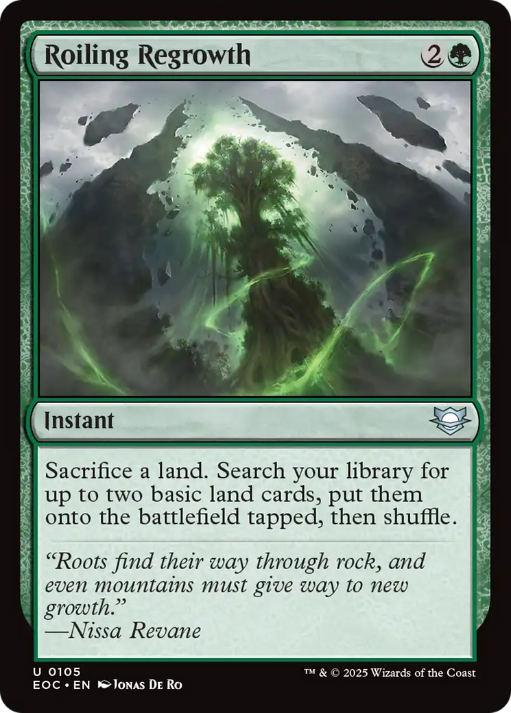 Roiling Regrowth [Edge of Eternities Commander] | Boutique FDB TCG