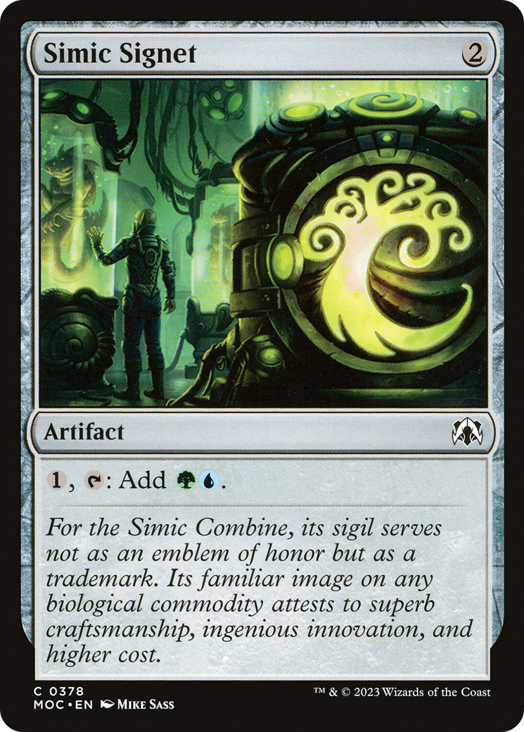 Simic Signet [March of the Machine Commander] | Boutique FDB TCG