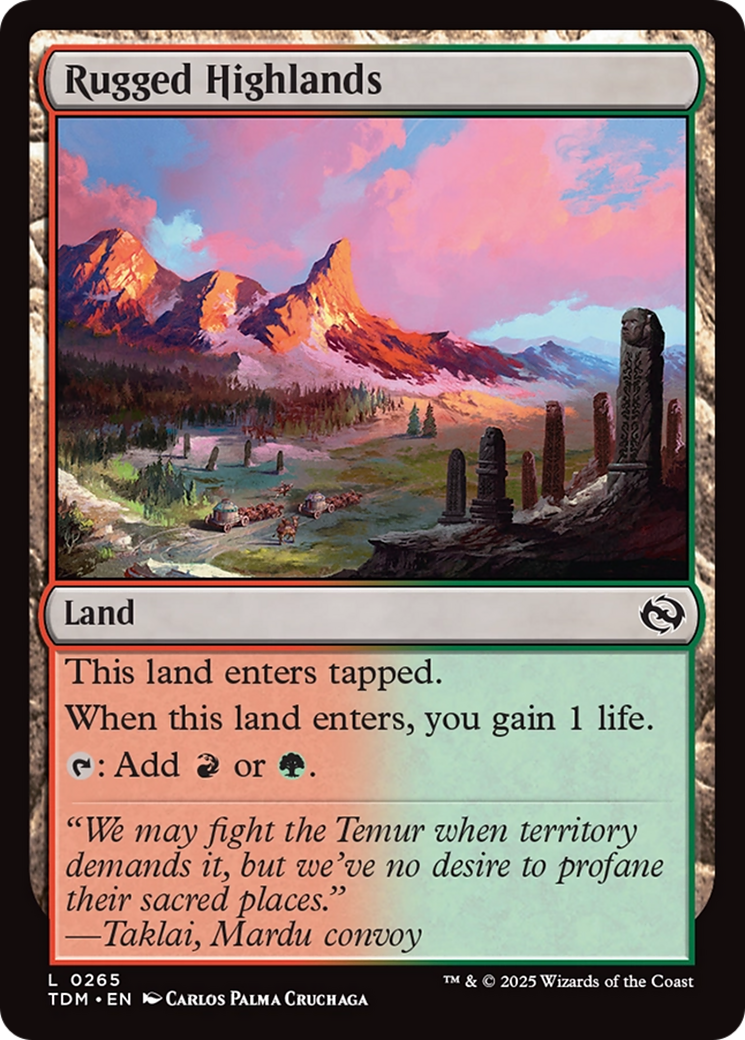 Rugged Highlands [Tarkir: Dragonstorm] | Boutique FDB TCG