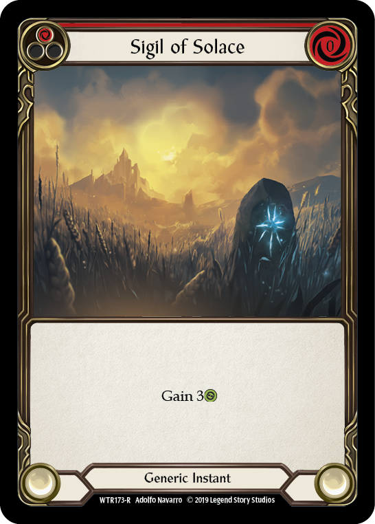 Sigil of Solace (Red) [WTR173-R] (Welcome to Rathe)  Alpha Print Normal | Boutique FDB TCG