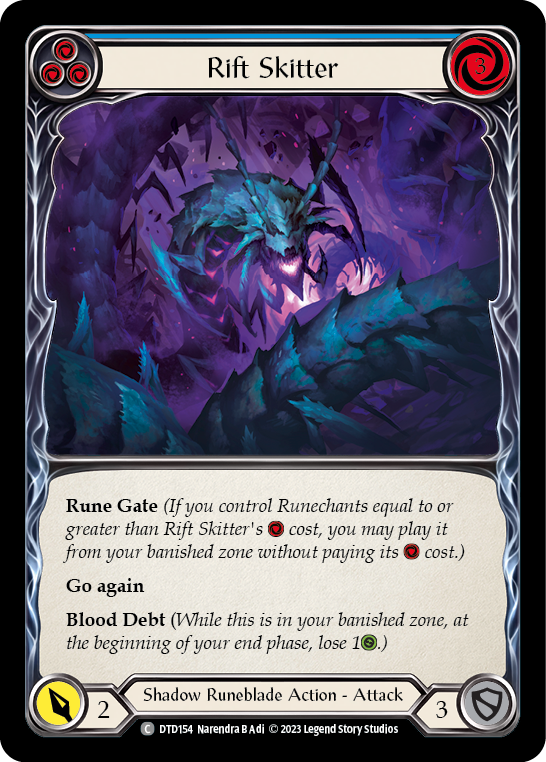 Rift Skitter (Blue) [DTD154] (Dusk Till Dawn) | Boutique FDB TCG