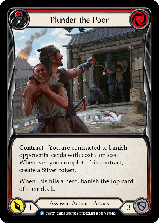 Plunder the Poor (Red) [DYN124] (Dynasty) | Boutique FDB TCG