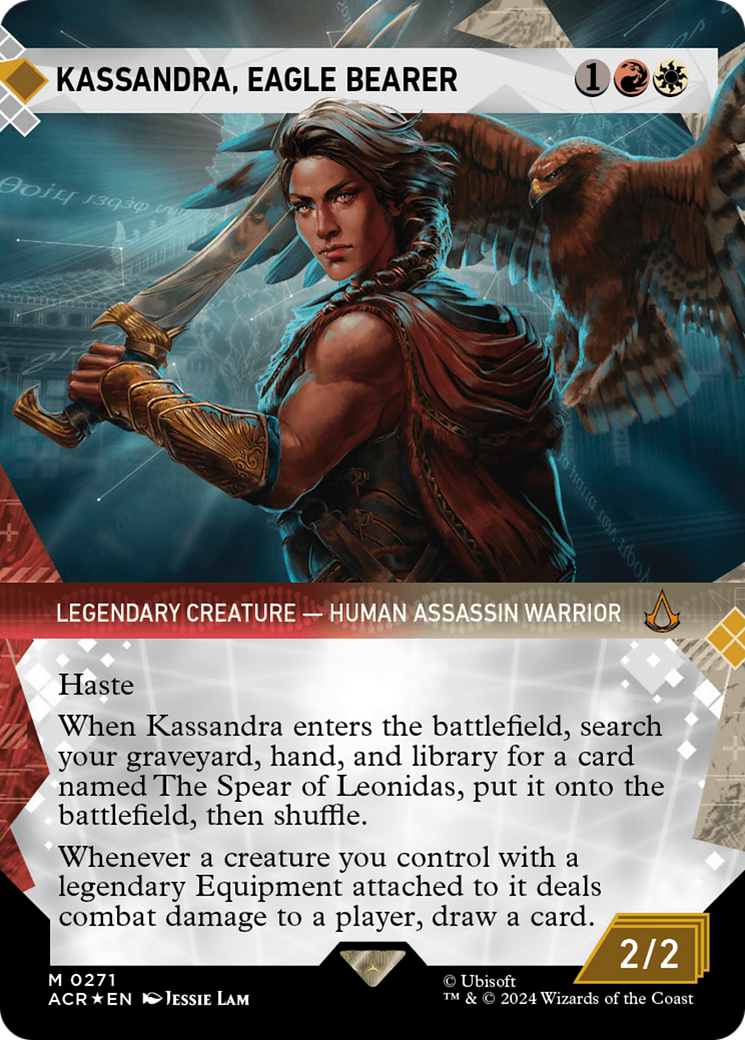 Kassandra, Eagle Bearer (Showcase) (Textured Foil) [Assassin's Creed] | Boutique FDB TCG