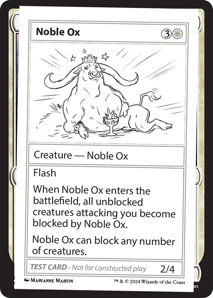 Noble Ox [Mystery Booster 2 Playtest Cards] | Boutique FDB TCG