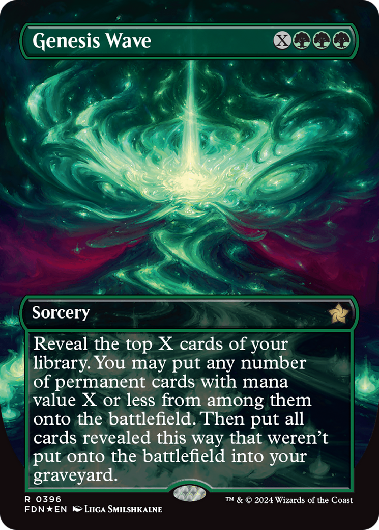 Genesis Wave (Borderless) (Mana Foil) [Foundations] | Boutique FDB TCG