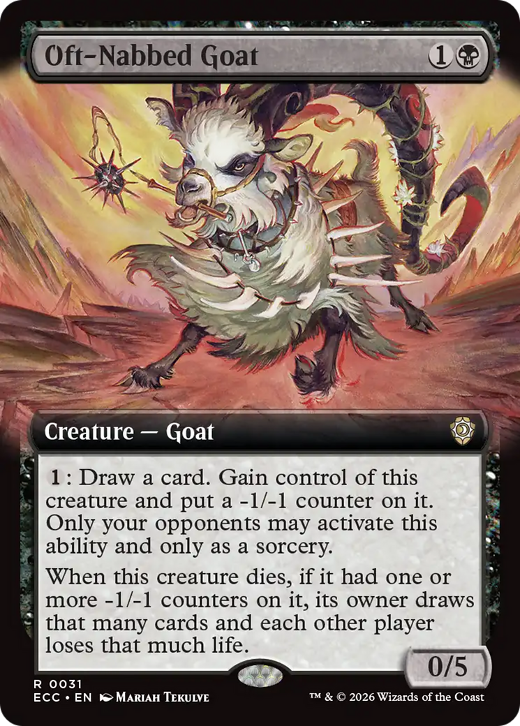 Oft-Nabbed Goat (Extended Art) [Lorwyn Eclipsed Commander] | Boutique FDB TCG