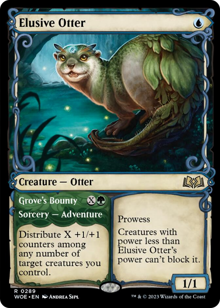 Elusive Otter // Grove's Bounty (Showcase) [Wilds of Eldraine] | Boutique FDB TCG