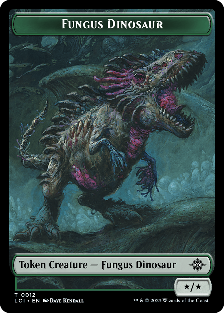 Fungus Dinosaur // Skeleton Pirate Double-Sided Token [The Lost Caverns of Ixalan Tokens] | Boutique FDB TCG