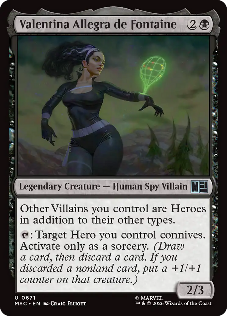 Valentina Allegra de Fontaine [Marvel Super Heroes Commander] | Boutique FDB TCG