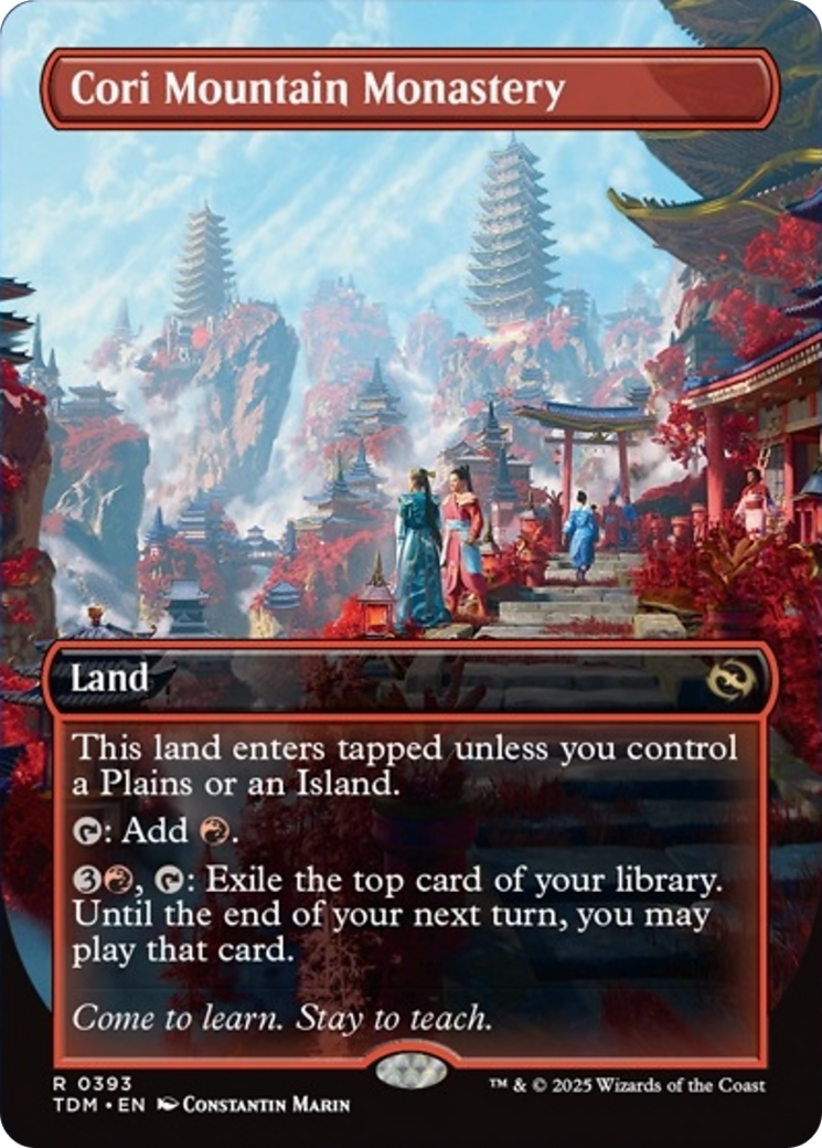 Cori Mountain Monastery (Borderless) [Tarkir: Dragonstorm] | Boutique FDB TCG