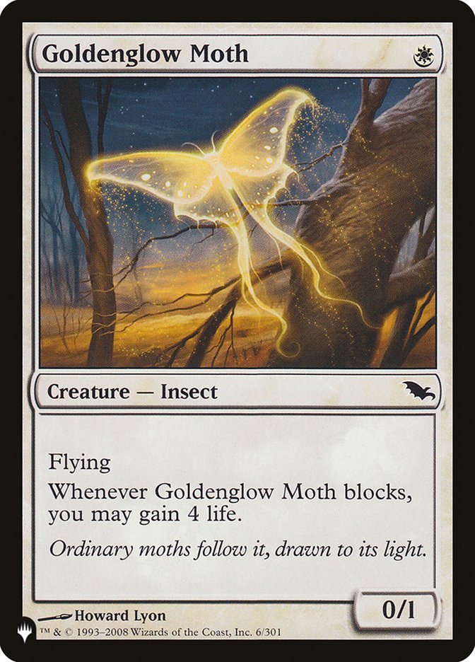 Goldenglow Moth [The List] | Boutique FDB TCG