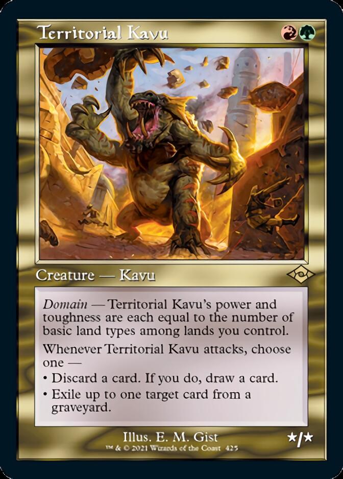 Territorial Kavu (Retro Foil Etched) [Modern Horizons 2] | Boutique FDB TCG