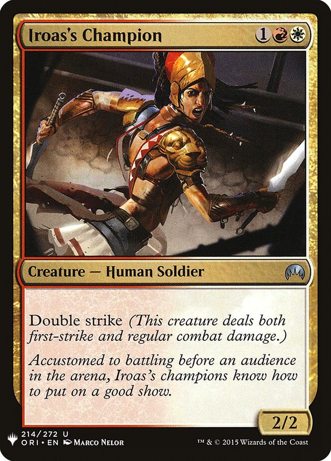 Iroas's Champion [Mystery Booster] | Boutique FDB TCG