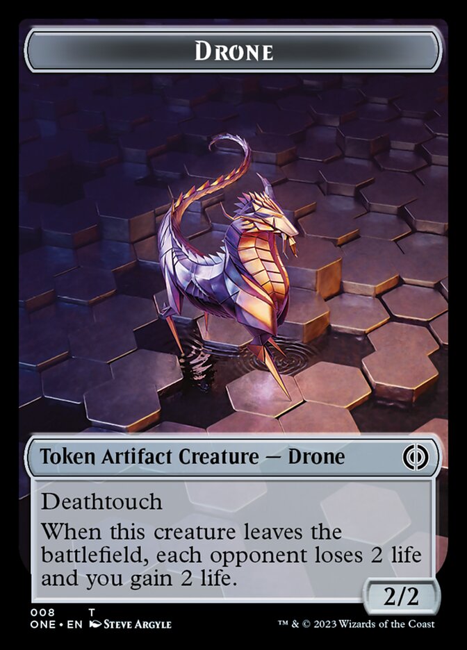 Drone Token [Phyrexia: All Will Be One Tokens] | Boutique FDB TCG