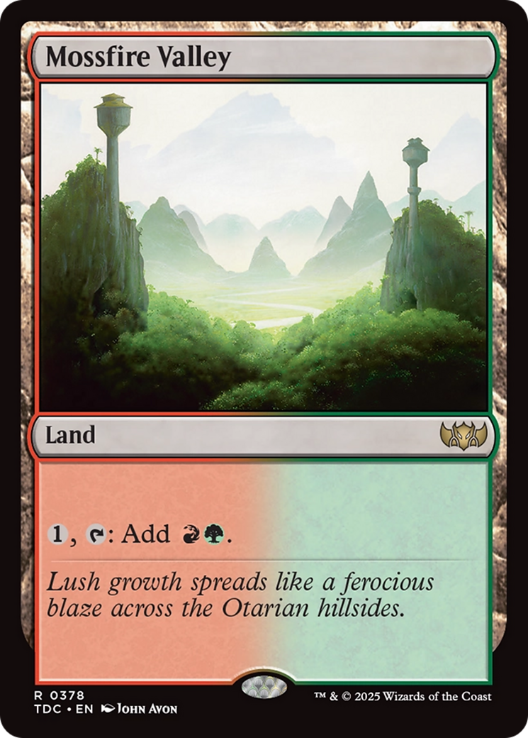 Mossfire Valley [Tarkir: Dragonstorm Commander] | Boutique FDB TCG