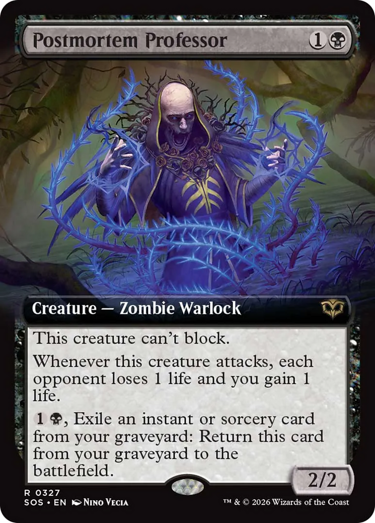 Postmortem Professor (Extended Art) [Secrets of Strixhaven] | Boutique FDB TCG