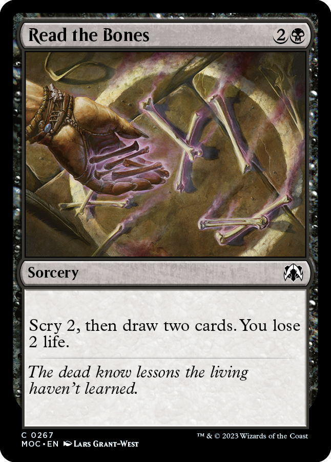 Read the Bones [March of the Machine Commander] | Boutique FDB TCG