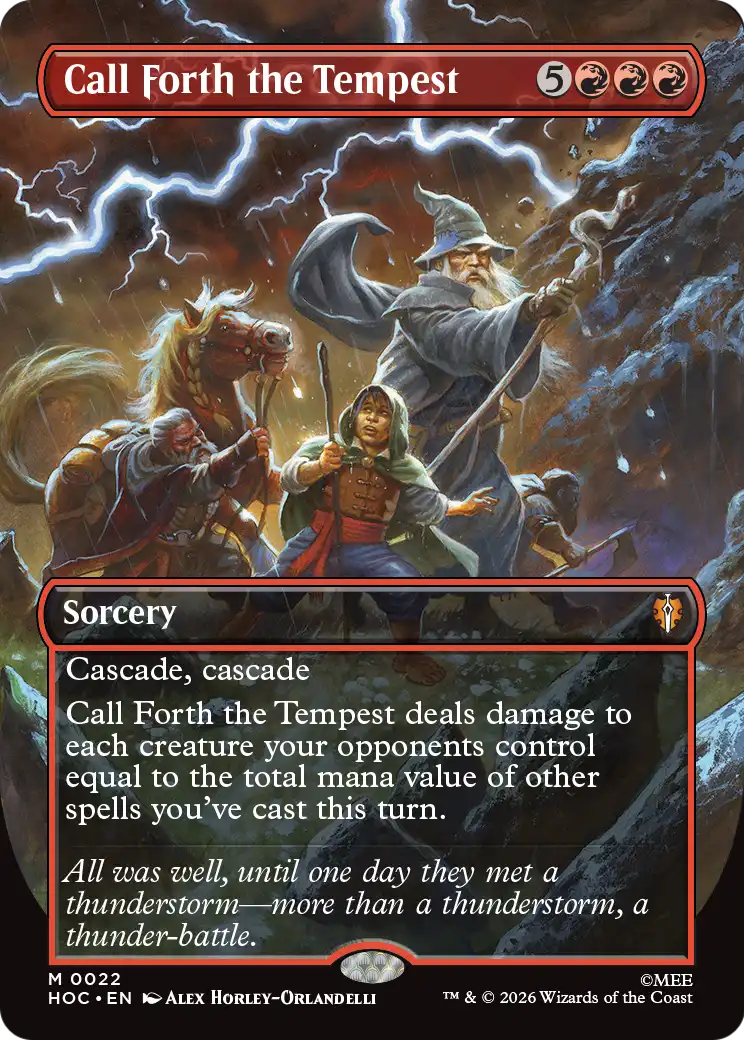 Call Forth the Tempest (Borderless) [The Hobbit: Eternal-Legal] | Boutique FDB TCG