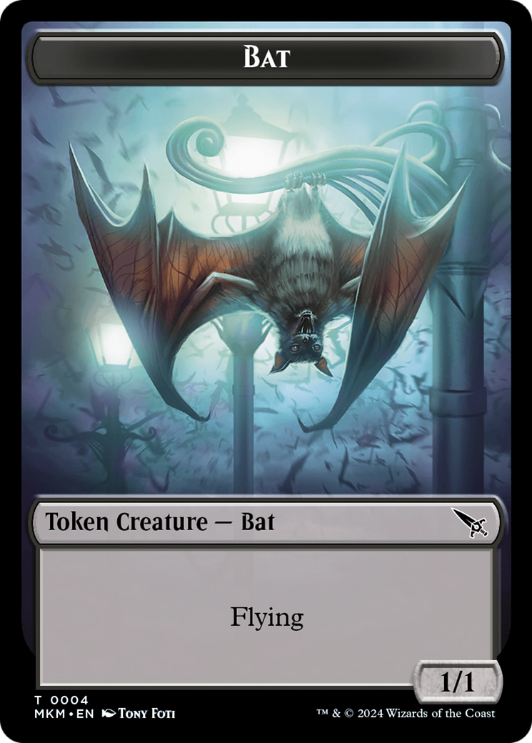 Thopter (0020) // Bat Double-Sided Token [Murders at Karlov Manor Tokens] | Boutique FDB TCG
