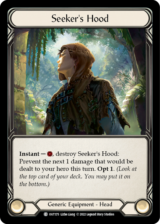 Seeker's Hood [OUT175] (Outsiders)  Cold Foil | Boutique FDB TCG