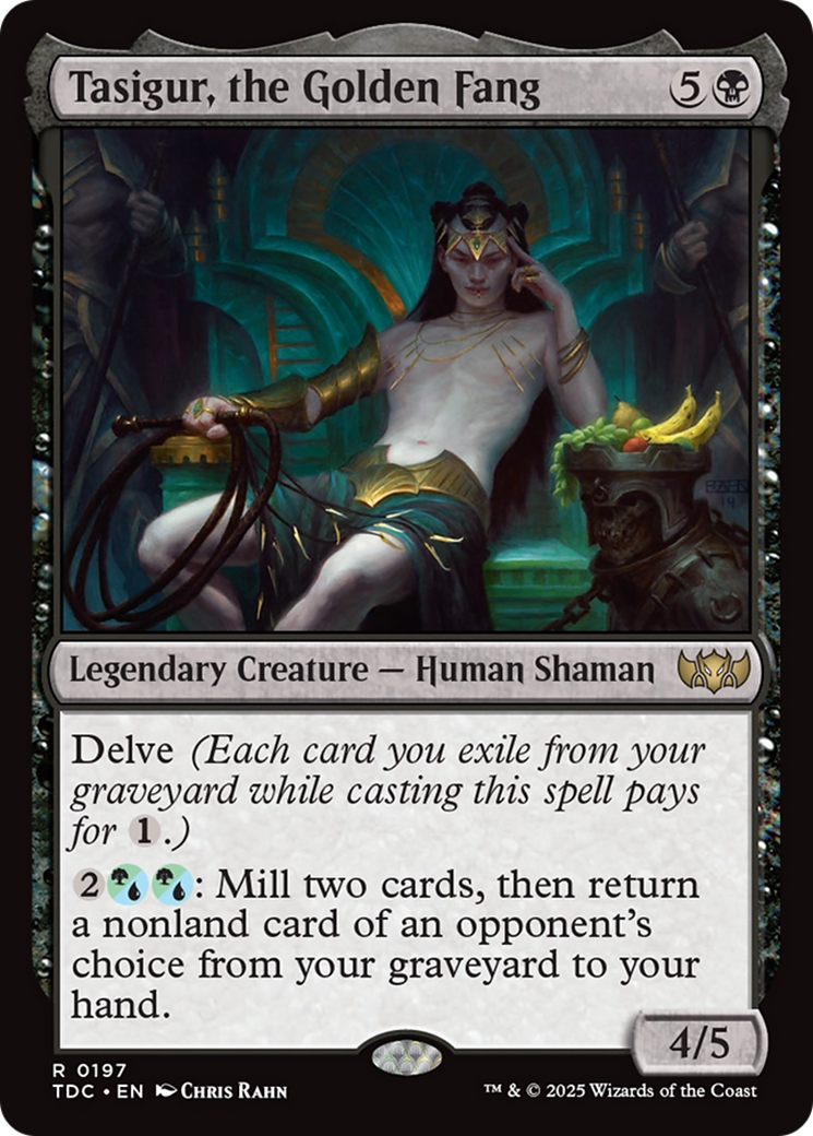 Tasigur, the Golden Fang [Tarkir: Dragonstorm Commander] | Boutique FDB TCG