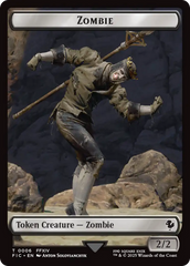 Moogle // Zombie Double-Sided Token [FINAL FANTASY Commander Tokens] | Boutique FDB TCG