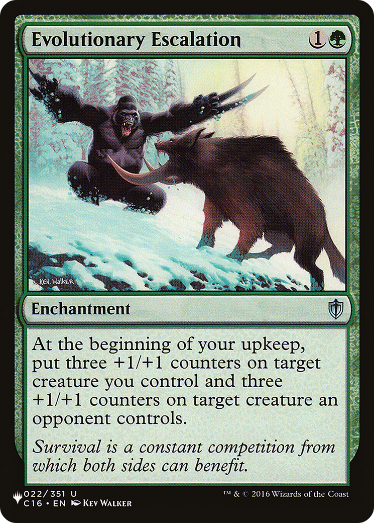 Evolutionary Escalation [The List] | Boutique FDB TCG