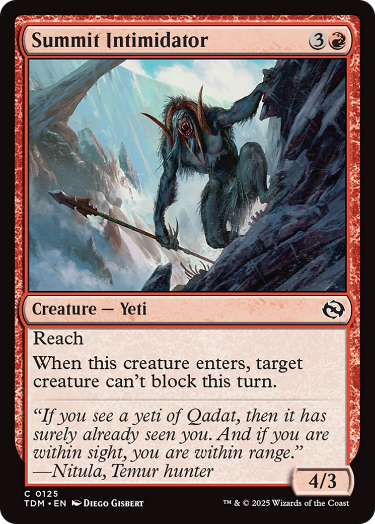 Summit Intimidator [Tarkir: Dragonstorm] | Boutique FDB TCG