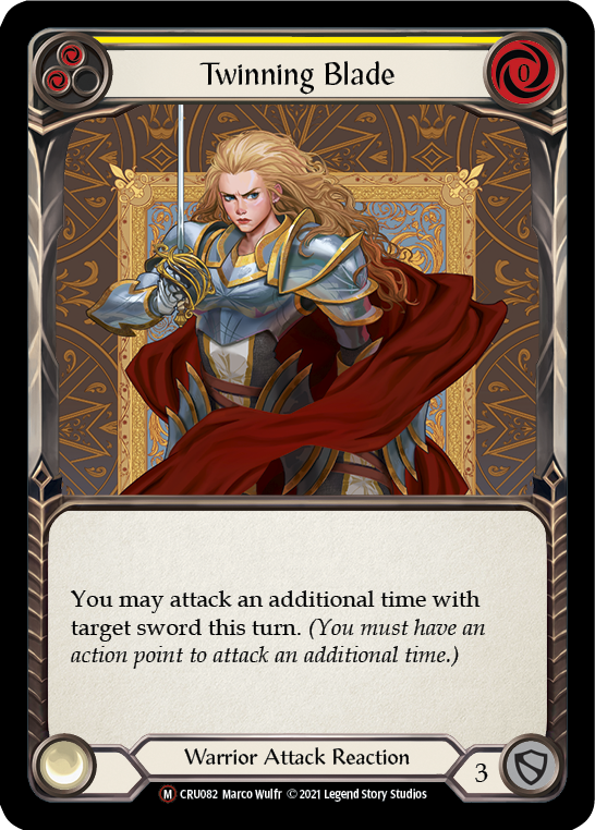 Twinning Blade [U-CRU082] (Crucible of War Unlimited)  Unlimited Normal | Boutique FDB TCG