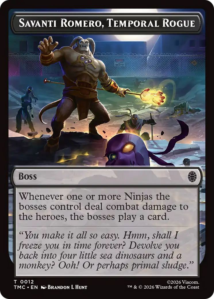 Savanti Romero, Temporal Rogue [Teenage Mutant Ninja Turtles Commander Tokens] | Boutique FDB TCG