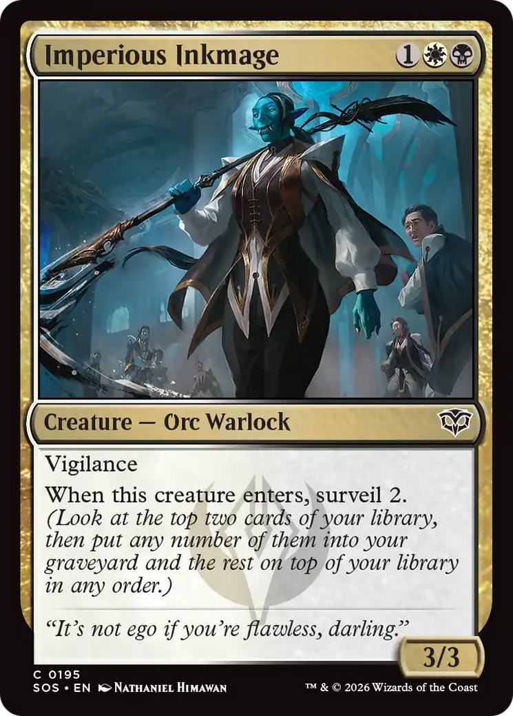 Imperious Inkmage [Secrets of Strixhaven] | Boutique FDB TCG