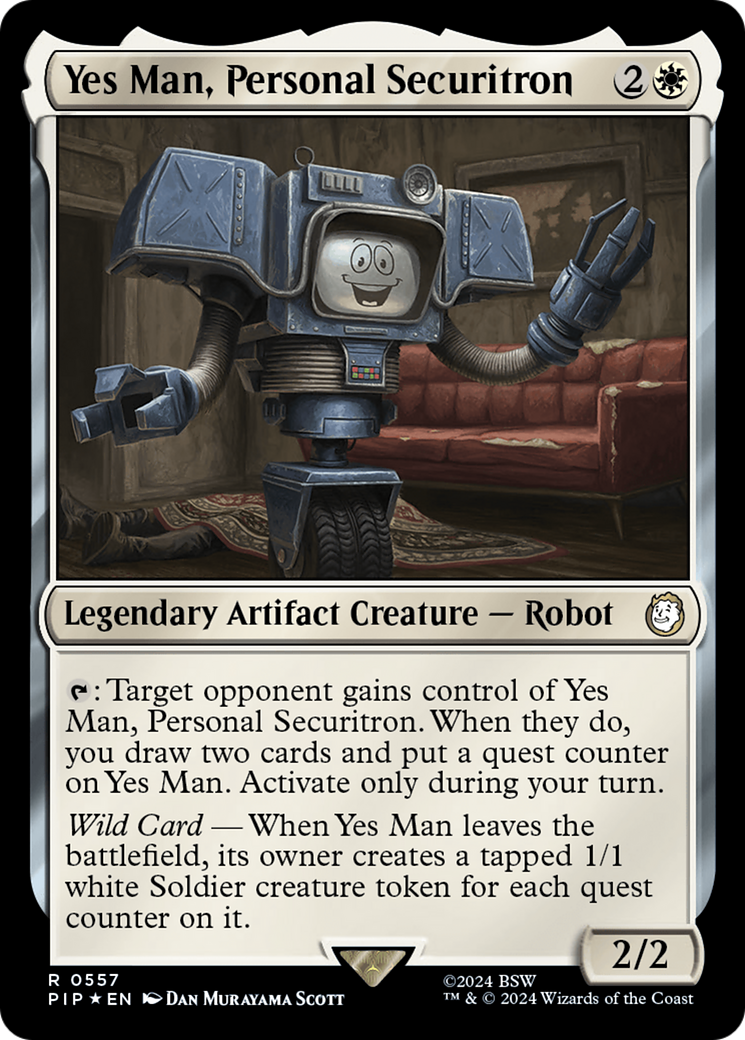 Yes Man, Personal Securitron (Surge Foil) [Fallout] | Boutique FDB TCG