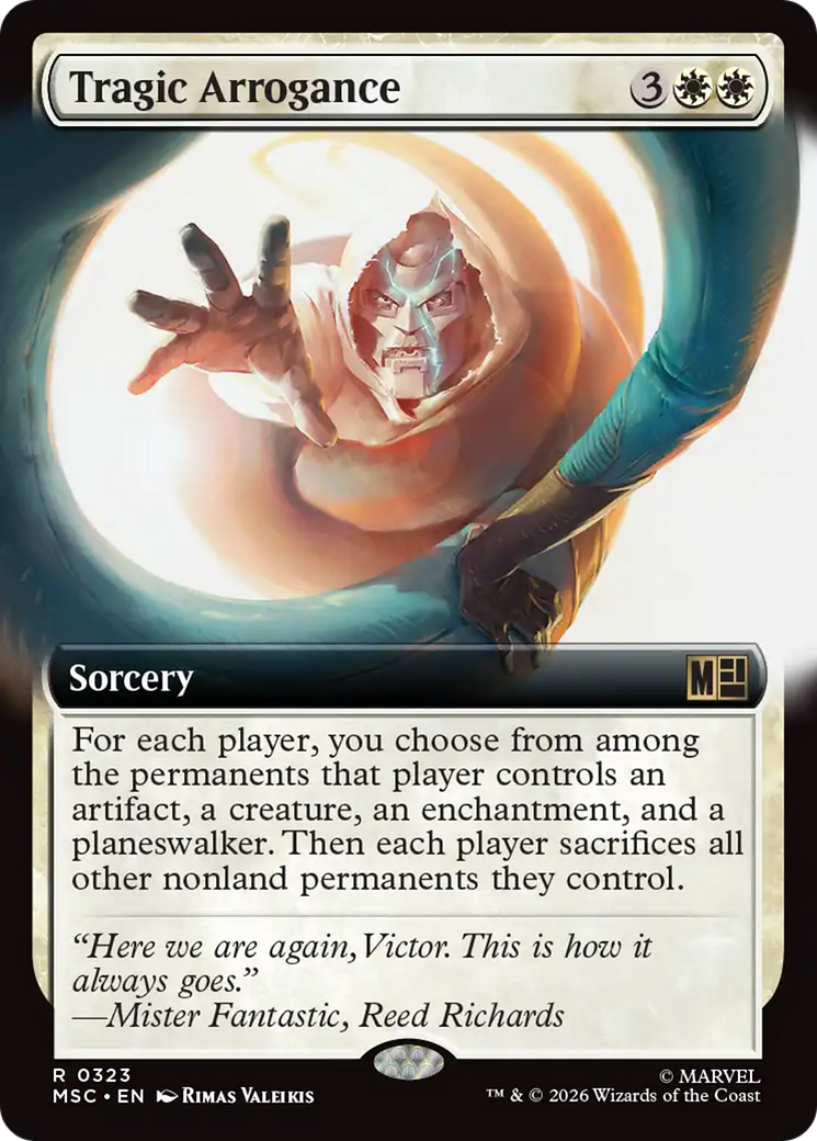 Tragic Arrogance (Extended Art) [Marvel Super Heroes Commander] | Boutique FDB TCG