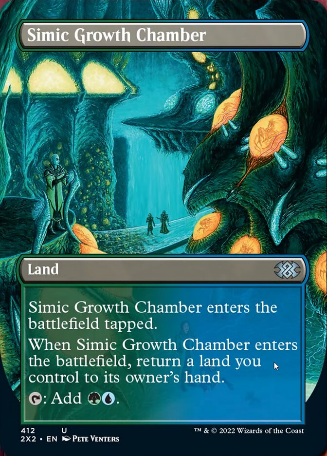 Simic Growth Chamber (Borderless Alternate Art) [Double Masters 2022] | Boutique FDB TCG