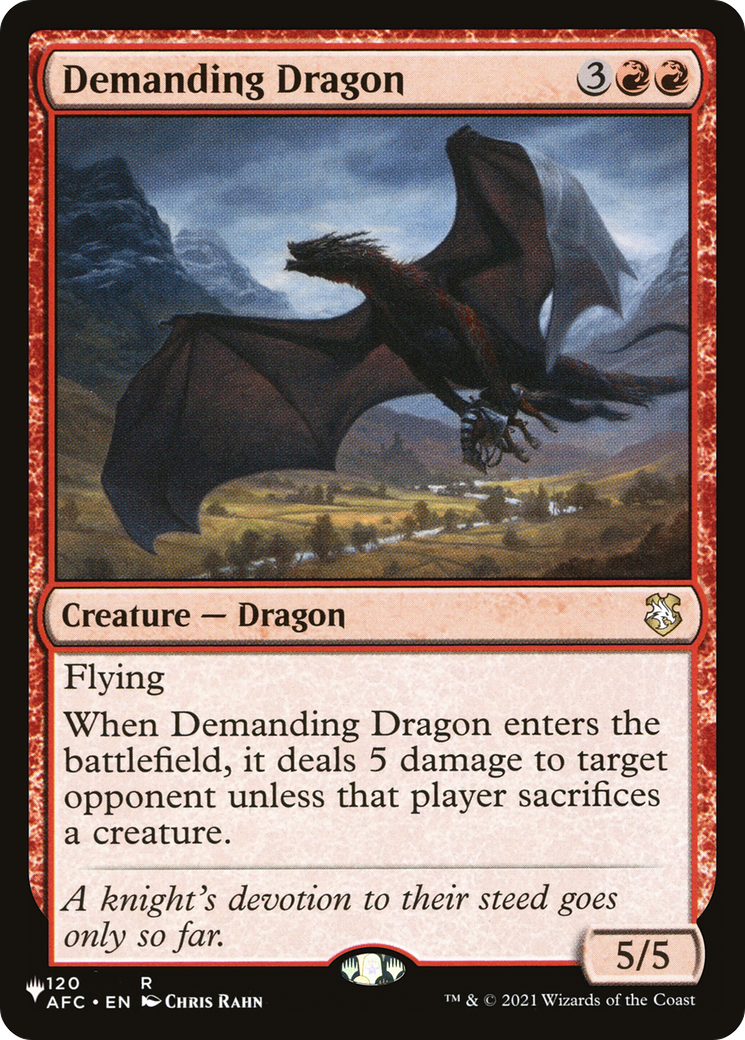 Demanding Dragon [The List] | Boutique FDB TCG