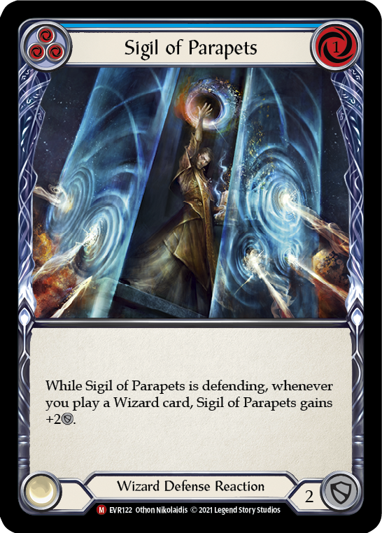 Sigil of Parapets [EVR122] (Everfest)  1st Edition Rainbow Foil | Boutique FDB TCG