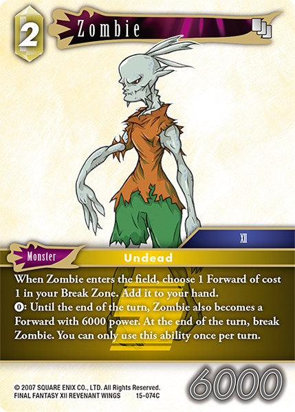 Zombie [Crystal Dominion] | Boutique FDB TCG