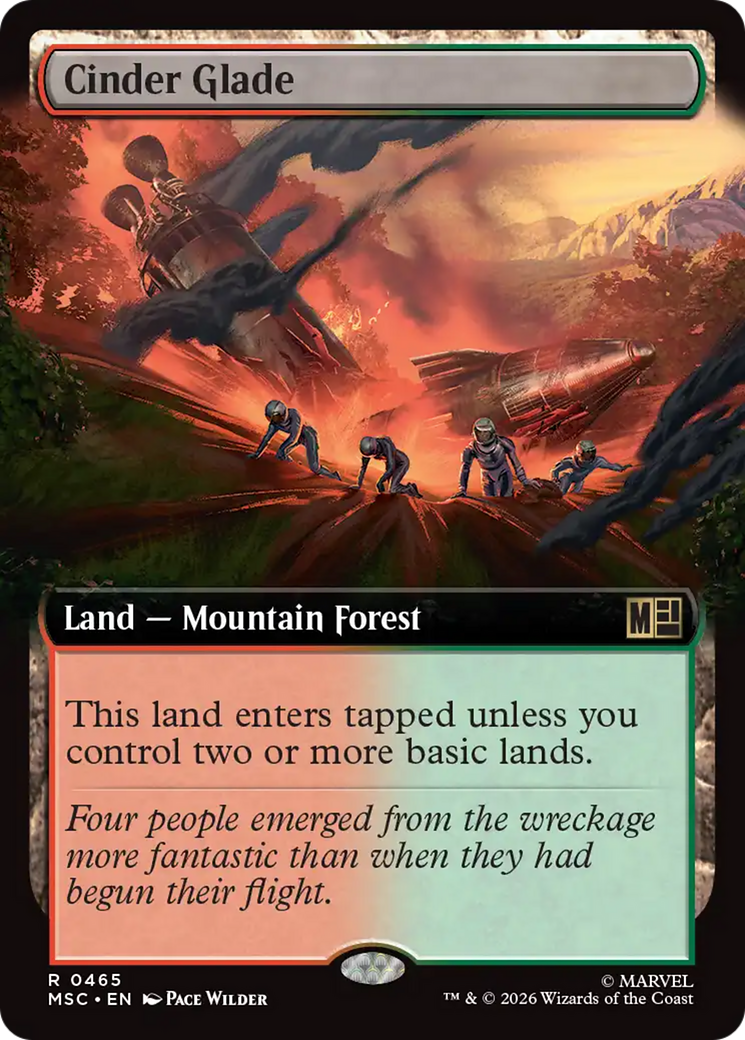 Cinder Glade (Extended Art) [Marvel Super Heroes Commander] | Boutique FDB TCG